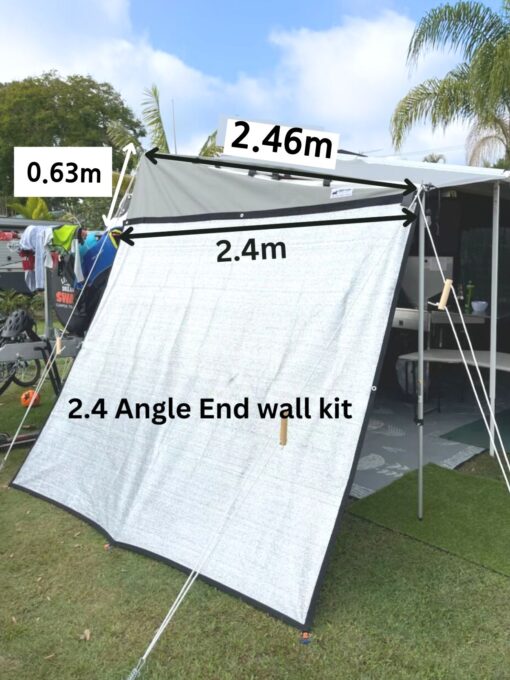 Awning end wall Shady Gear cool shade